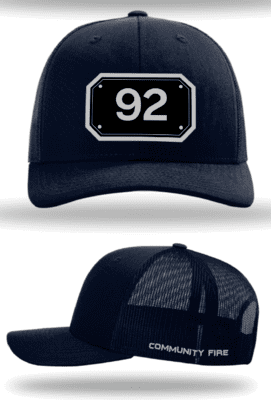Navy and Silver Station Hat