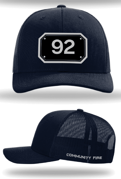 Navy and Silver Station Hat